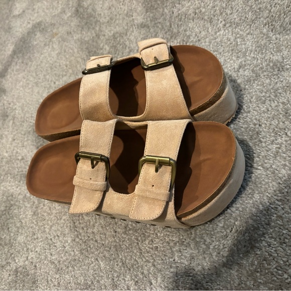 Suede Platform Wedges - Picture 2 of 5